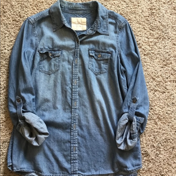 Sonoma Tops - Sonoma blue jean button up